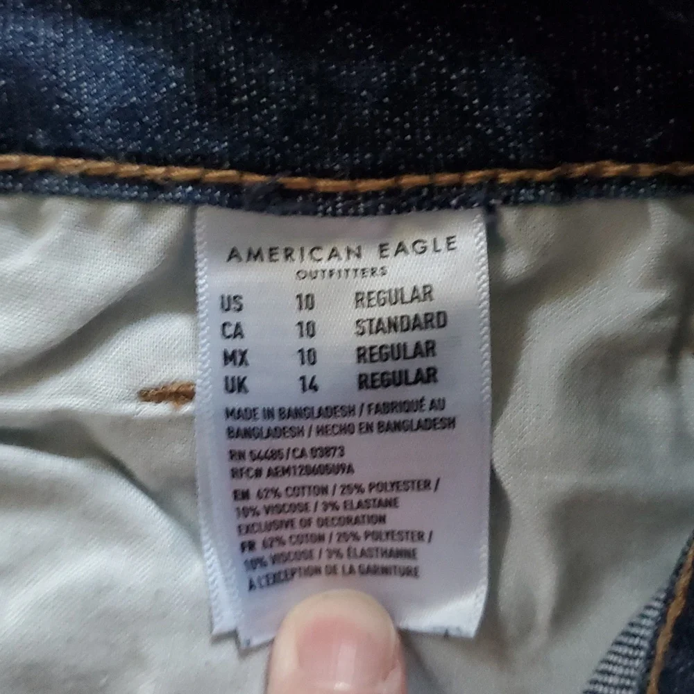 American Eagle Outfitters Women's Skinny Kick Jeans size 10 regular - Picture 5 of 6